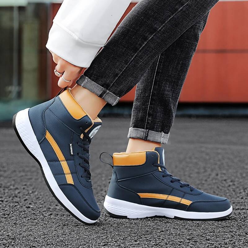 Ddmyoutdoor Men S Autumn Lightweight Lace Up New Board Shoes Soft Sole Casual Vulcanized Sneakers Short Boots Big Size Hot Selling Outdoor Shoes