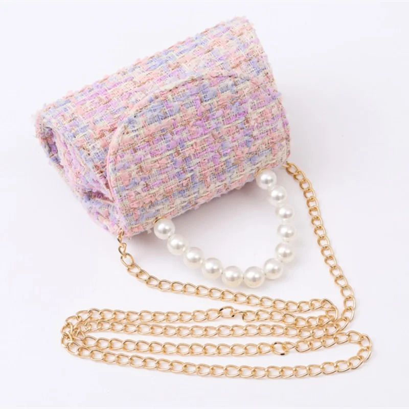 Childrens pearl handbag minimalist crossbody bag class bags for girls kids purses and handbags 250605