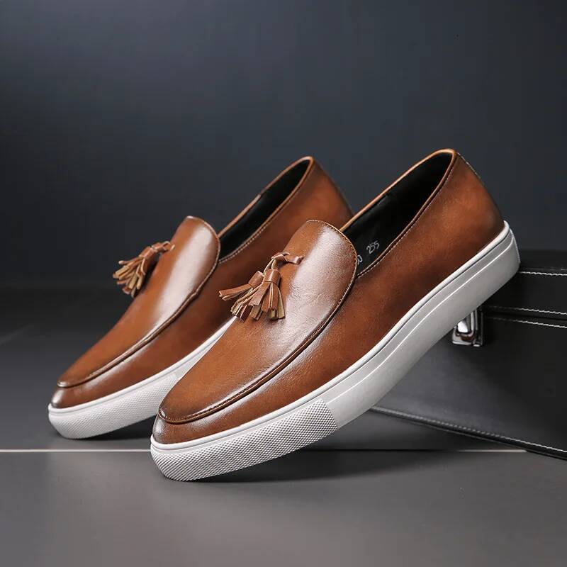 Ddmyoutdoor Italy Casual Summer Leather Loafers Office For Driving Moccasins Comfortable Slip On Party Fashion Shoes Men Outdoor Shoes