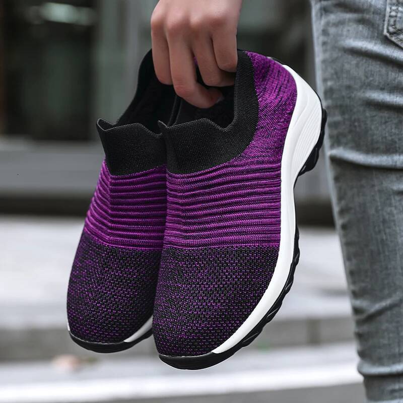 ddmyoutdoor Summer Anti Slip Travel Comfortable Single For Women S Designers Slope Heel Mesh Breathable Lazy Casual Loafers Shoes Outdoor Outdoor Shoe