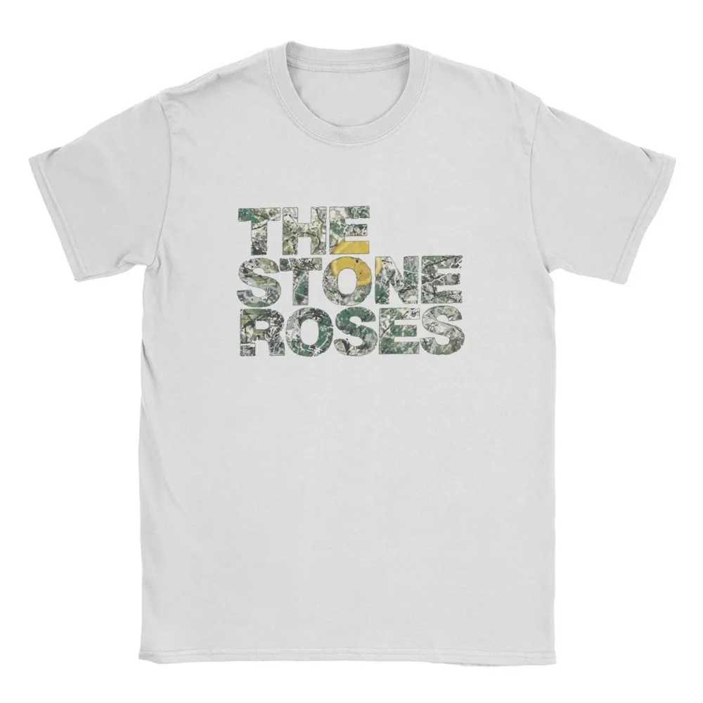 The Stone Roses T Shirts for Men Pure Cotton Funny T-Shirt Round Neck Christmas Tour T Shirt Short Sleeve Clothing Summer X250607