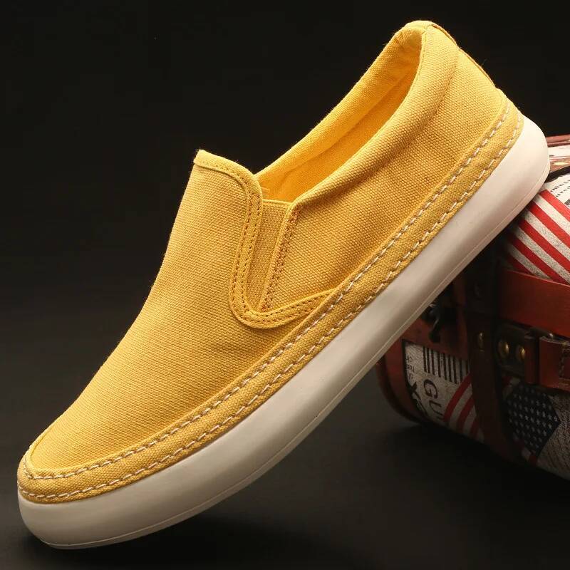 Ddmyoutdoor Men S Casual Breathable Canvas Lightweight Vulcanized Soft Flat Shoes Outdoor Sneakers Loafers Outdoor Shoes