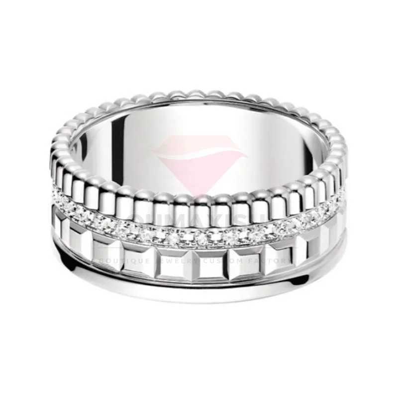 Luxurious and Fashionable French Style S925 Zircon Ring Paired with A Multifunctional Jewelry Gift Box for The WorkplaceXJ250606