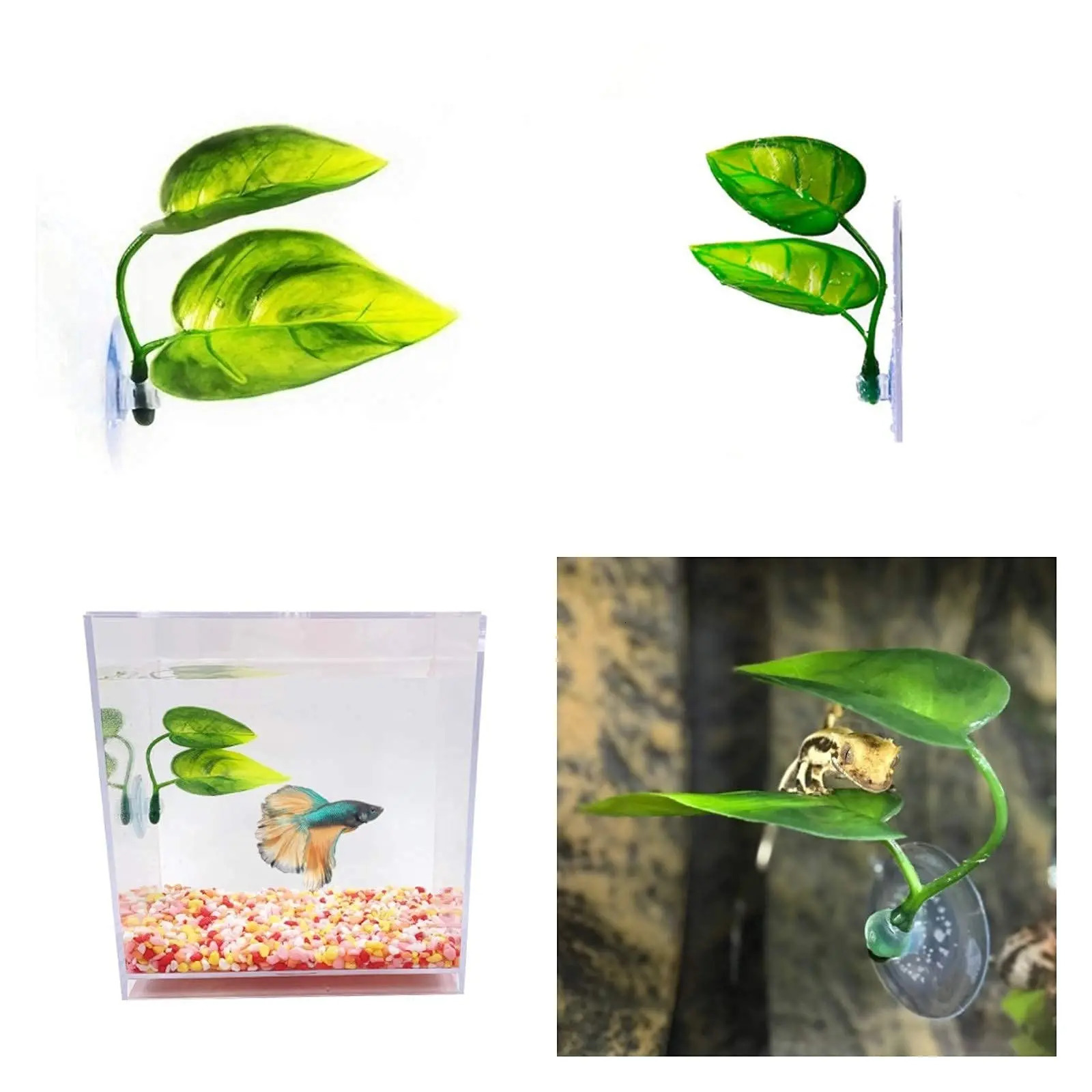 Pets Fish Tank Decor Betta Relax Play Plants Leaf Aquarium Decoration Fish Spawning Ornamental Artificial Leaf Hammock 250604