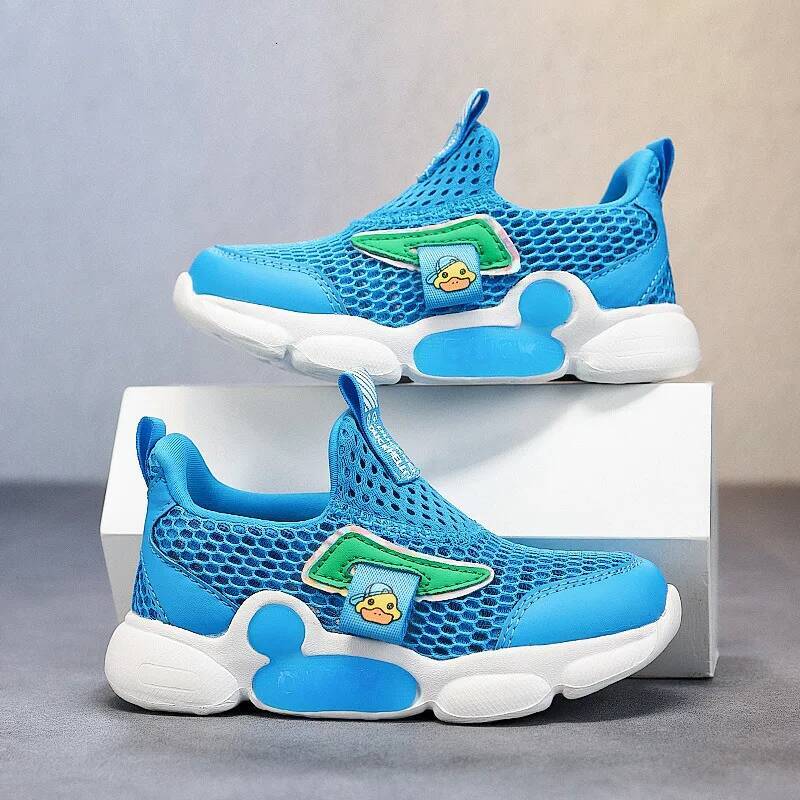 Ddmyoutdoor Lovely Blue Boys Running Size Comfortable Breathable Summer Sneakers Children Slip On Non Slip Sports Shoes Kids Outdoor Shoes