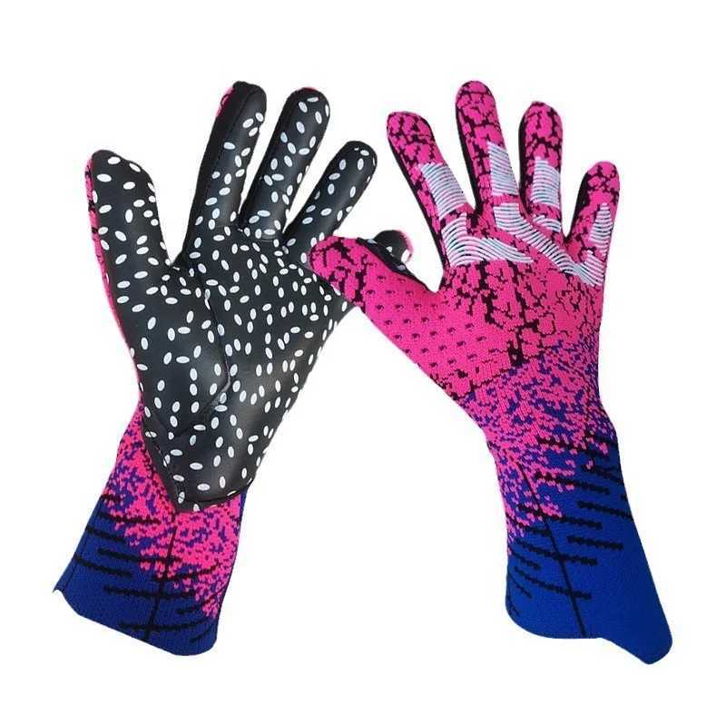 New Style Football Gloves Thick Non-slip Adult Children Sports Finger Protection Wear-resistant Breathable Goalkeeper Gloves XJ250606