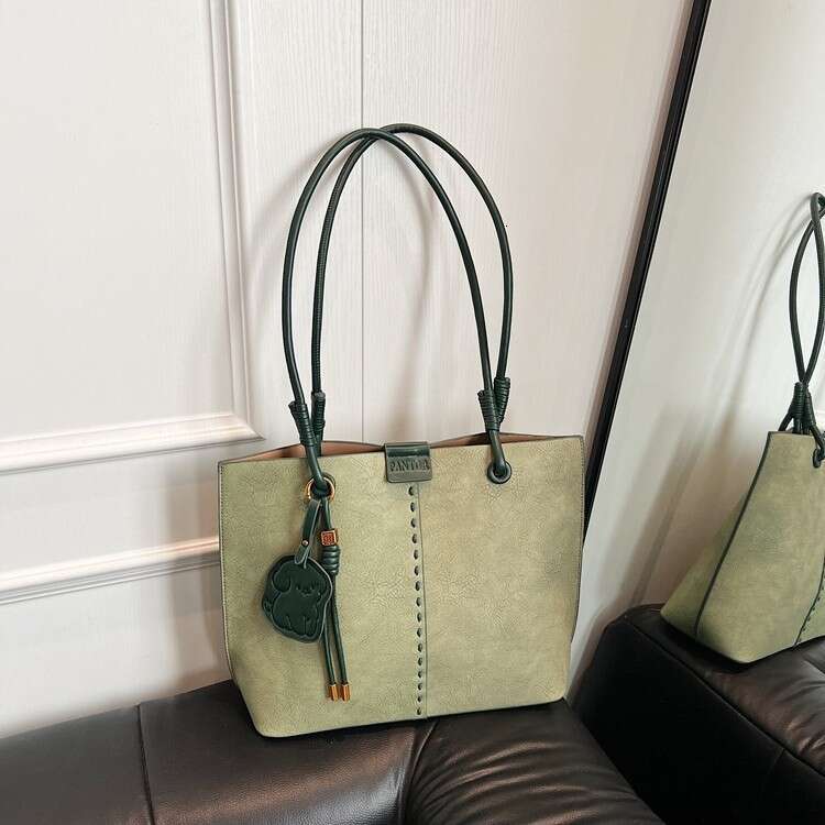 Work Commute Tote for Women, Korean Style Fashion Versatile Large Capacity Underarm Bag, 2025 New Simple Shoulder Bag