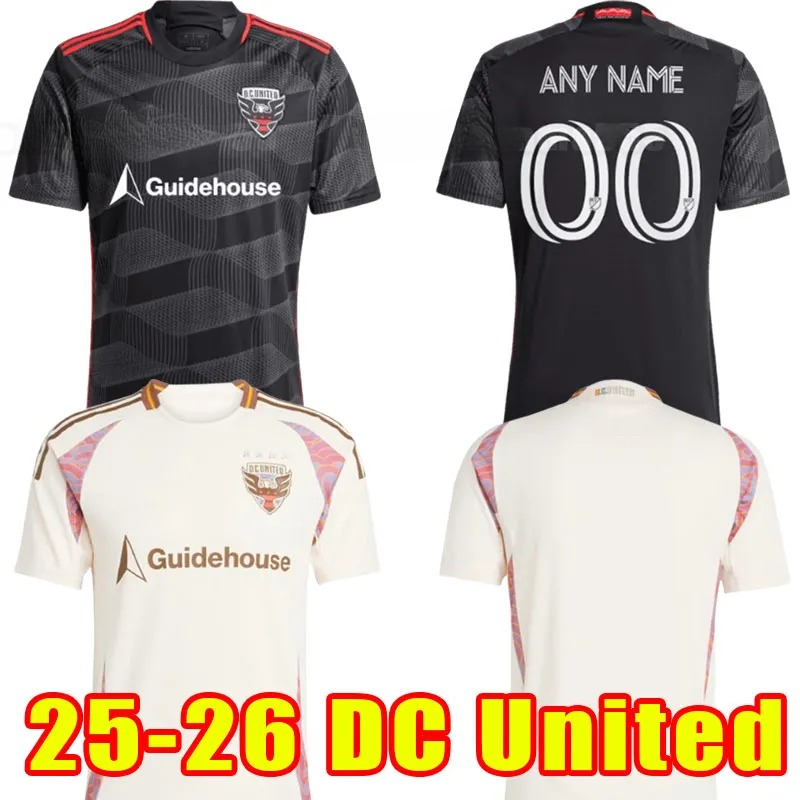 2025 2026 DC United Soccer Jerseys KLICH BENTEKE KAMARA BIRNBAUM 25 26 home FLORES ESTRADA GRESSEL CANOUSE Football Shirt PEREZ ROBERTHA YOW ALFARO men camesitas
