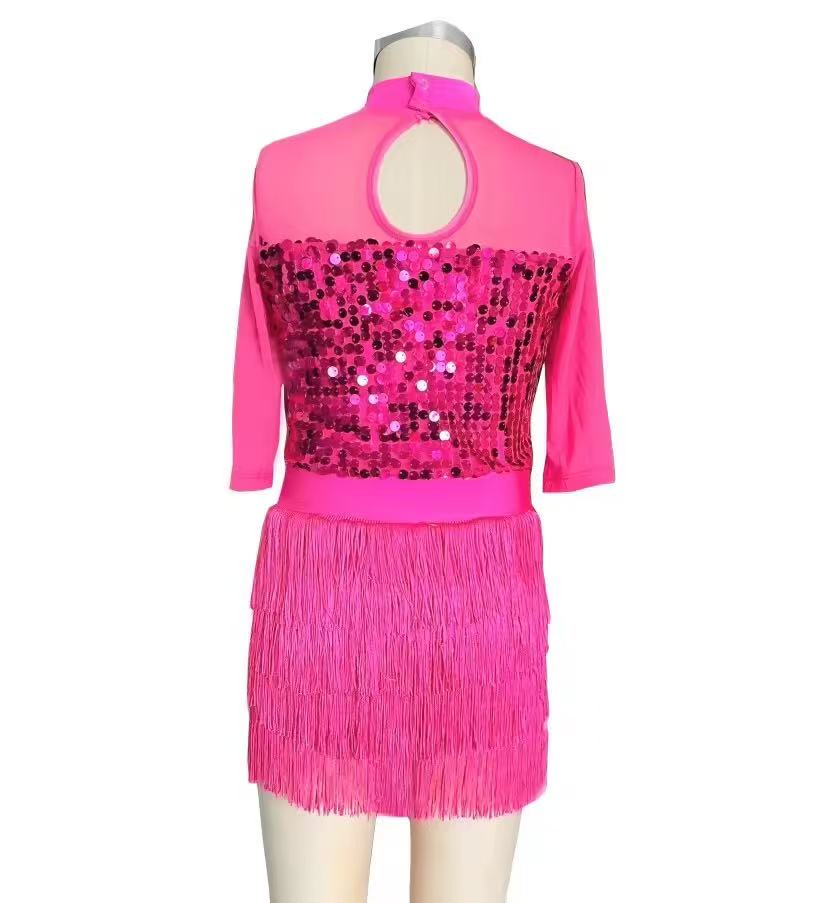 Wholesale Retail Custom Dance Ballet Training Wear Kids Girls Sequins Modern Jazz Wear