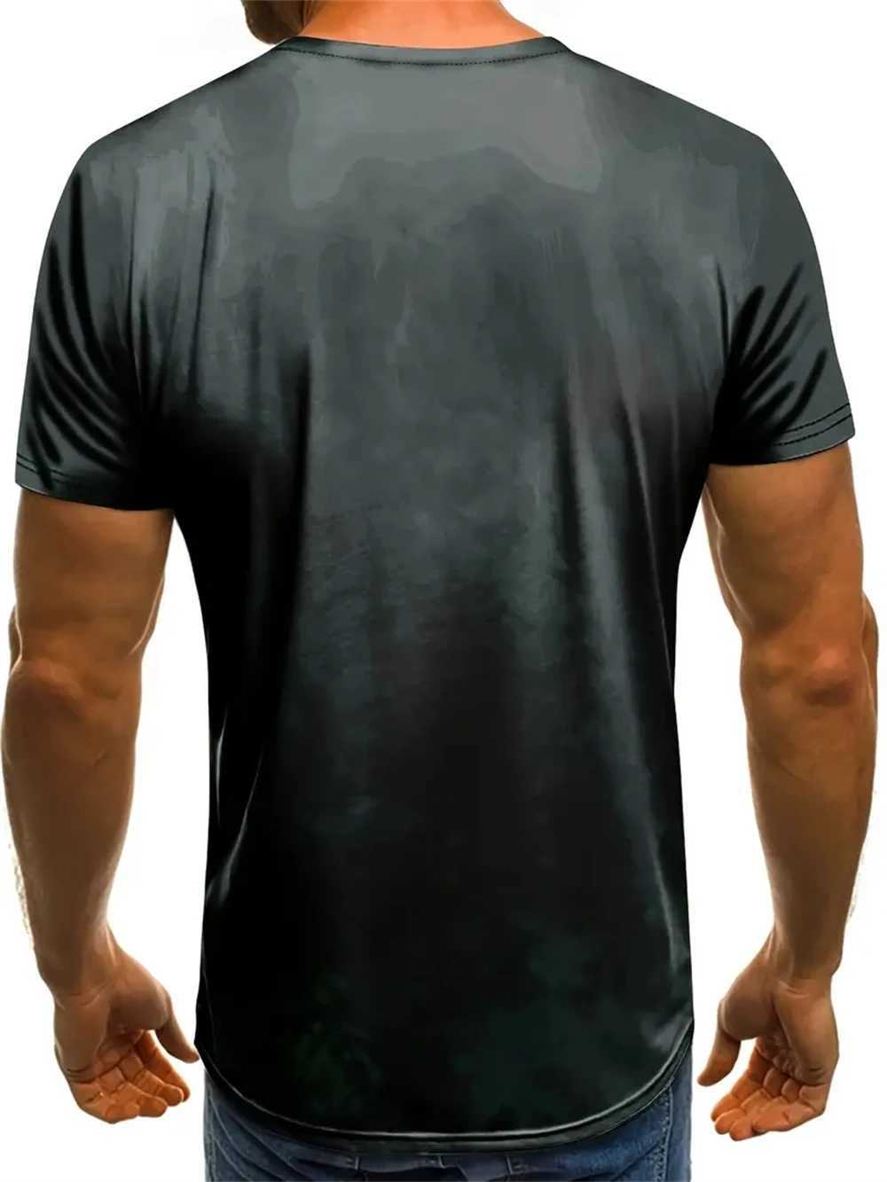 Christian Mens Clothing T Shirts Oversized T Shirt Gothic Jesus Christ Cross 3D Print O-Neck Tops Vintage Hip Hop Short Sleeve W250607