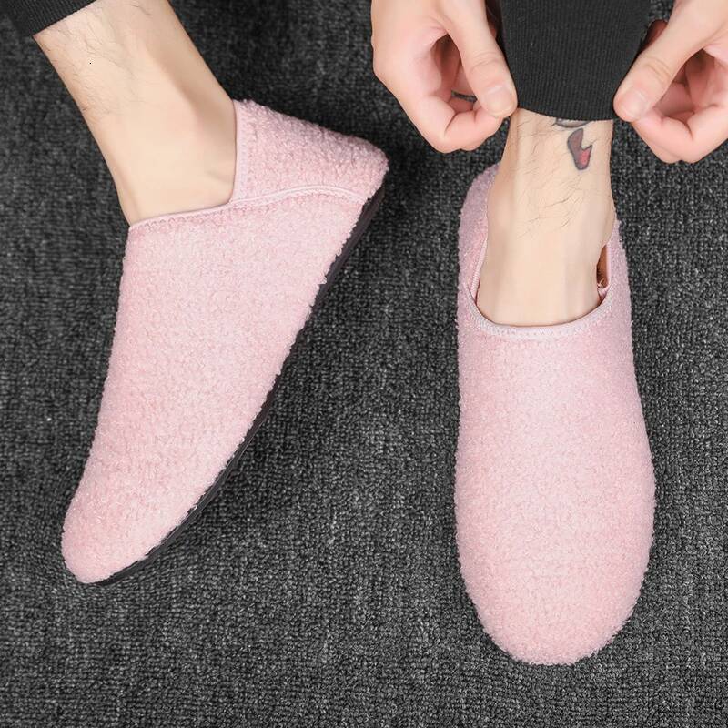 Ddmyoutdoor Ddmyoutdoor Men Winter Slippers Women Warm Soft Plush Flats Casual Male Loafers Lightweight Home Walking Couples Shoes Footwear Outdoor Ou