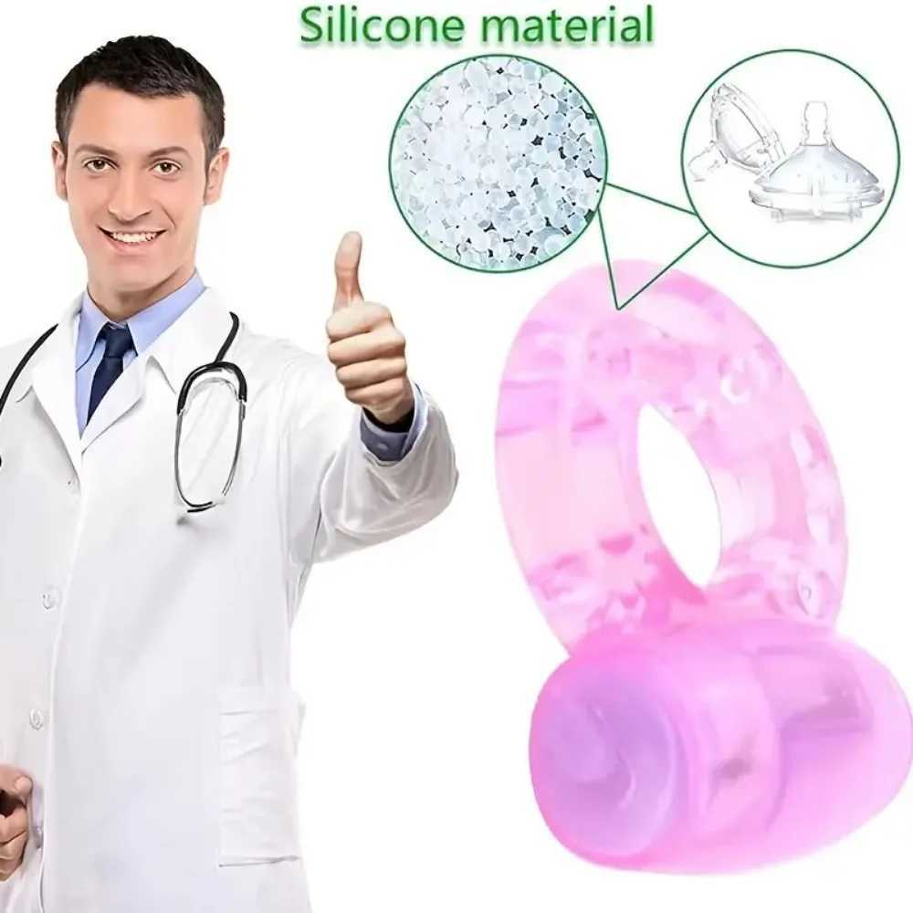 Male Delay Vibrating Cock Ring SEXY Penis Clit Stimulator Vibrator G-spot Sex Toys Men Long Lasting Enhance Couple Toy Pleasure XJ250607