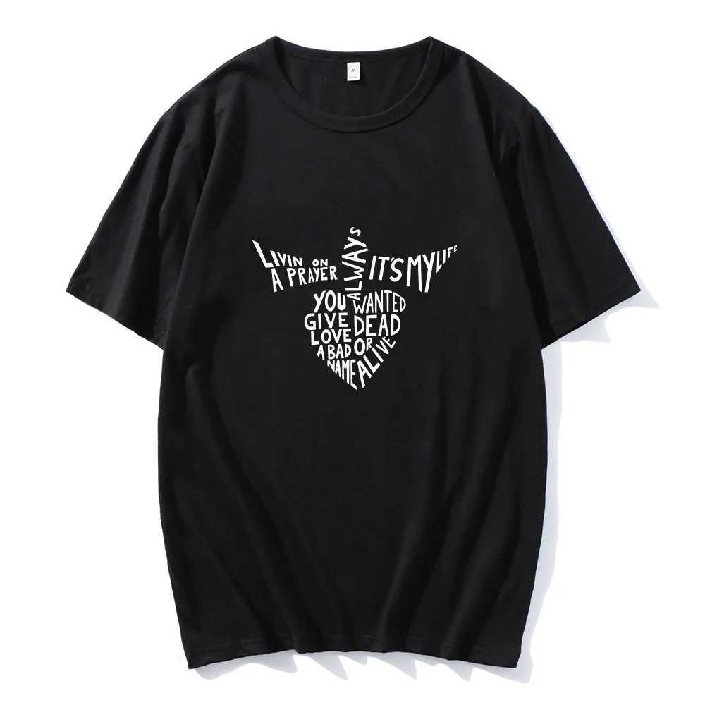 BonJovi T-shirts Funko Pop Gothic Aesthetic Men/Women Tee-shirt Summer 00% Cotton Round Neck T-shirt Mens Casual Clothing W250607