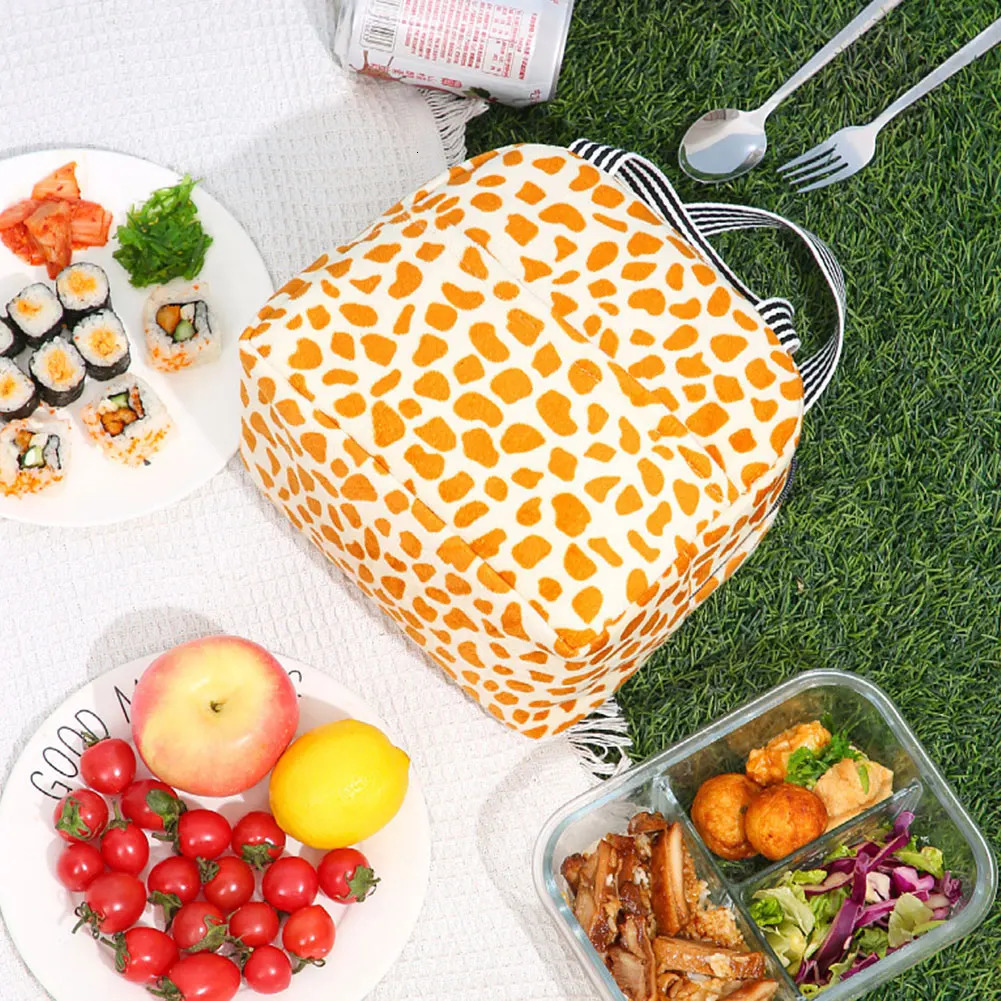 Insulated Lunch Bag Leak-Proof Thermal Lunch Box Bag Office Student Bento Storage Insulation Bags Cooler Lunch Bag for 250606