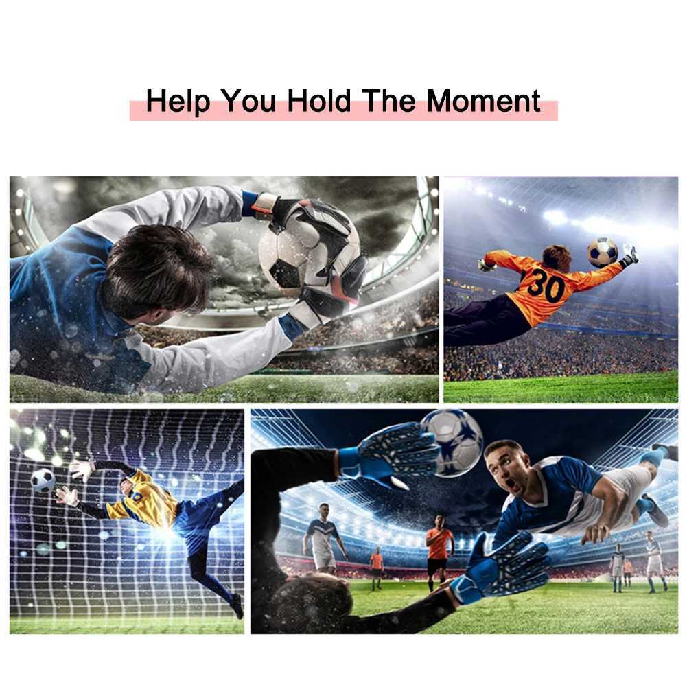 Soccer Goalkeeper Gloves Thickened Training Football Gloves Full Finger Hand Protection Breathable for Adults Children Teenagers XJ250606