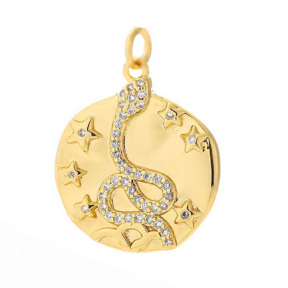 Eye Charm Jewelry Charms for Earrings Necklace Bracelet Making Cute Turkish Evil Blue Eye Designer Pendant Gold Color Snake XJ250607