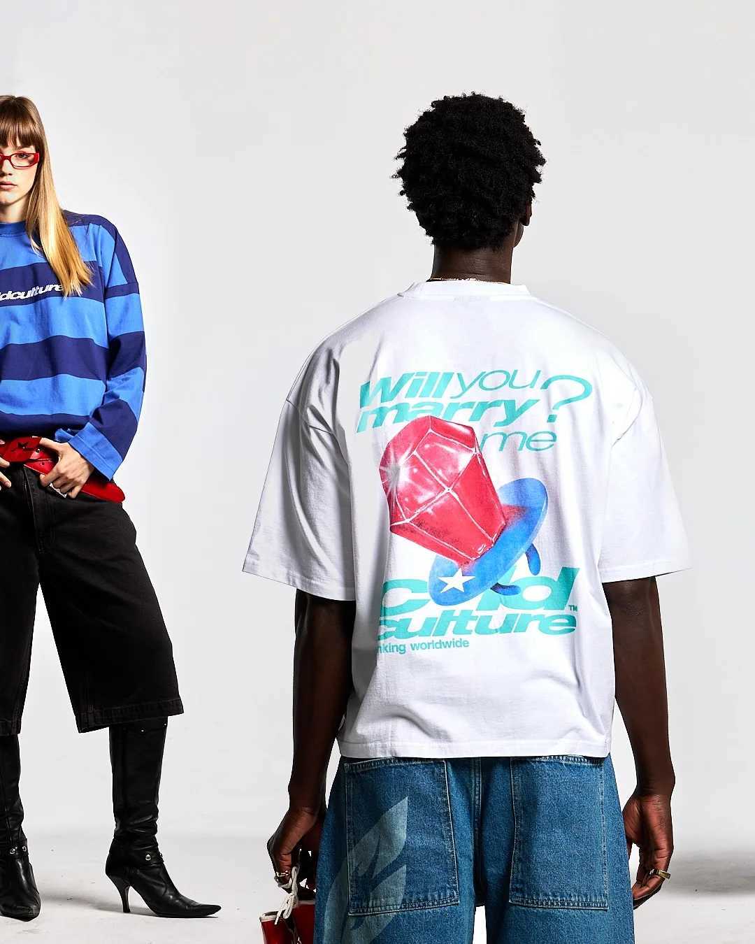 American New Fashion Graphic T-Shirts Y2K Tops Oversized T-Shirt Couple Pro Choice Harajuku Gothic Streetwear Retro Mens Clothing W250607