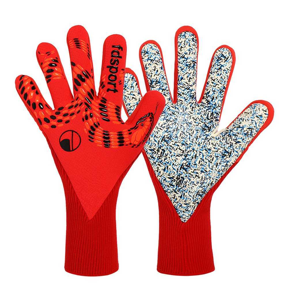 Men Women Professional Football Soccer Rugby Training Match Goalkeeper Gloves Goalie Glove Non-slip 4mm Thickened Latex Protection XJ250606