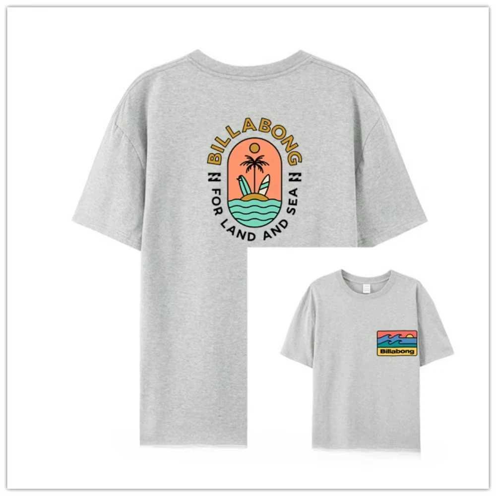 BILA BONG Summer Trendy Brand High Quality Versatile Fashion T-shirt Men Women Plus Size Casual Short Sleeve Cotton T Unisex X250607