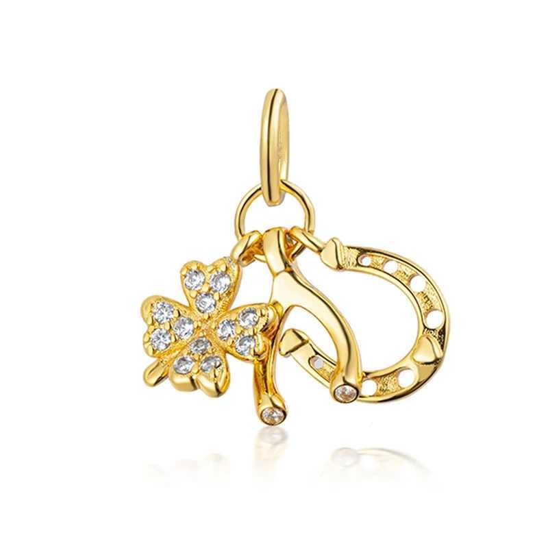 DIY Gold Plated Fine Fashion Europeans Jewelry Making Small Bell Butterfly Dangle Charm Beads Fit Original Silver 925 BraceletXJ250607
