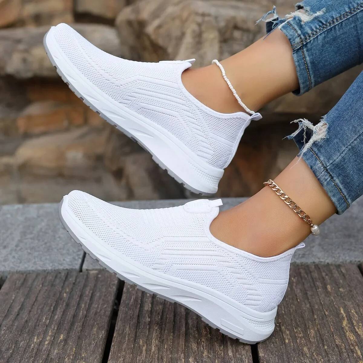 ddmyoutdoor Spring Summer New Mesh Breathable Large Size Casual For Women Soft Sole Lightweight Sports Shoes Non Slip Sneakers Outdoor Outdoor Shoes