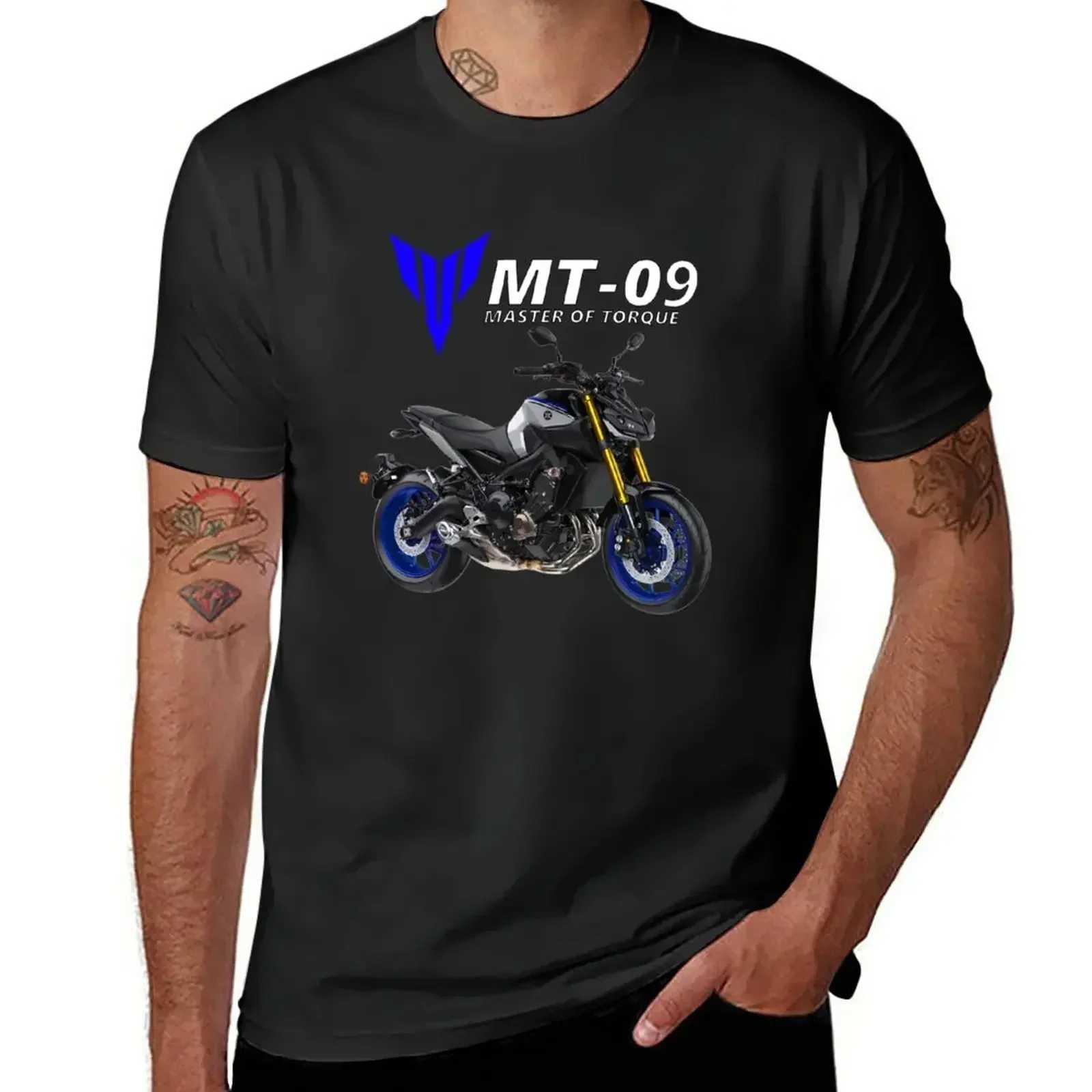 Short sleeve tee mens t shirt graphic MT-09 Motorcycle T-Shirt plain graphic men clothing harajuku 2024 funny SUMMER style tops W250607