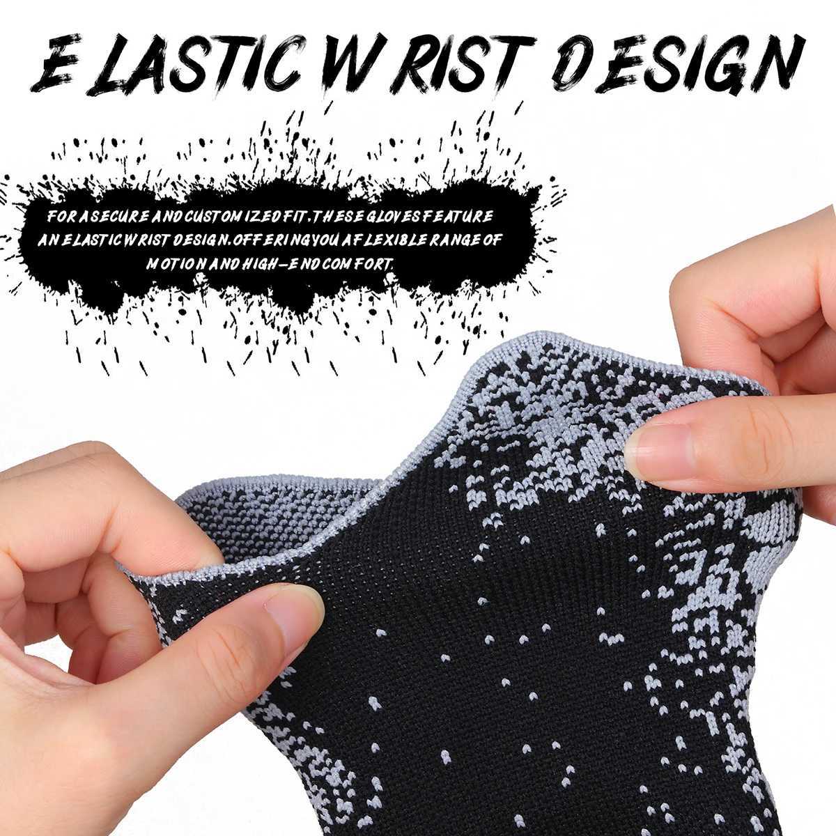 Soccer Goalie Gloves Youth Adults 4+3mm Super Grip High Performance Goalkeeper Gloves Breathable Soccer Gloves XJ250606