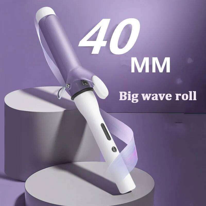 40Mm Barrel 30 Seconds Fast Heating Curling Irons Korean Style Large Wave Curler Negative Ion Ceramic Glaze Hair Care