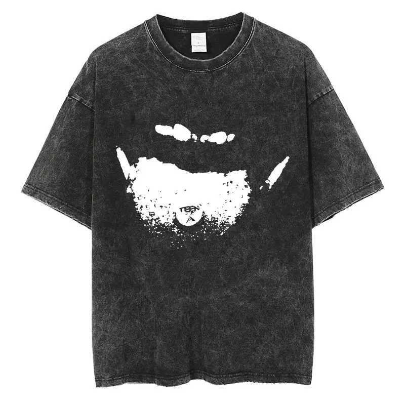 Rapper Carti MUsic Album Die Lit Washed T-shirt Men Women Hip Hop Popular Tees Fashion Gothic T-shirts Cotton Streetwear W250607