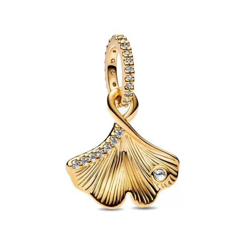 Gold Plated Sparkling Bee Graduation C Bell Dangle Charm Bead Fit Original Bracelet Europeans Silver 925 Bangle DIY Jewelry XJ250607