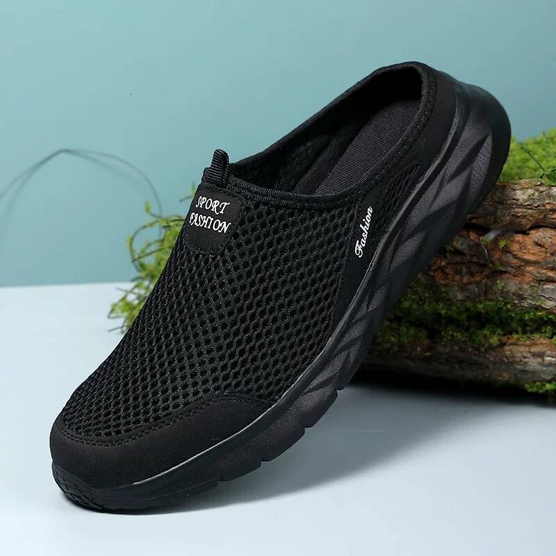 Ddmyoutdoor MAEDEF Summer Outdoor High Quality Anti Slip Men Leisure Shoes New Mesh Breathable Soft Comfortable Flat Bottomed Slippers Outdoor Shoes