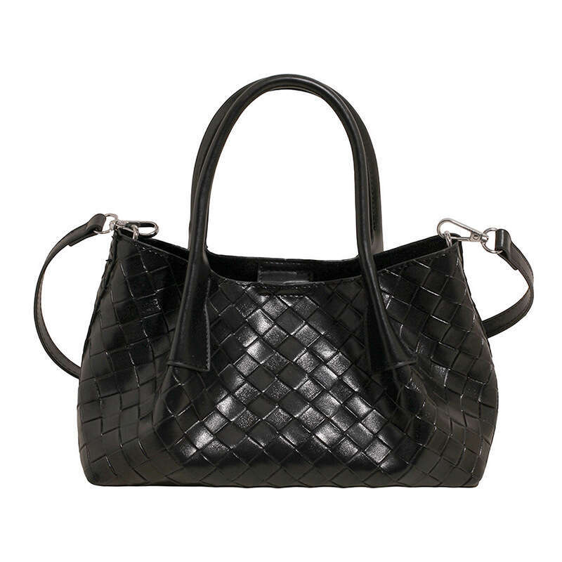 Niche Handbag for Women 2025 Summer New Simple Woven Pattern Basket Fashion Commuter Crossbody Bag Trend