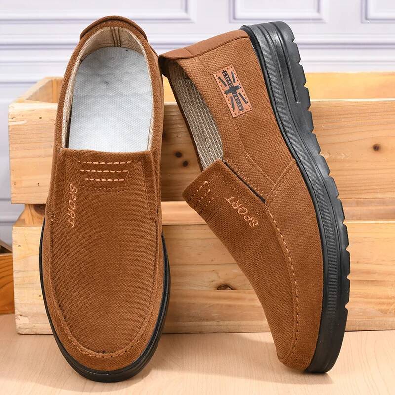 Ddmyoutdoor New Old Beijing Cloth Men S Breathable Shoes Soft Sole Anti Slip Casual Large Size Sports Outdoor Shoes