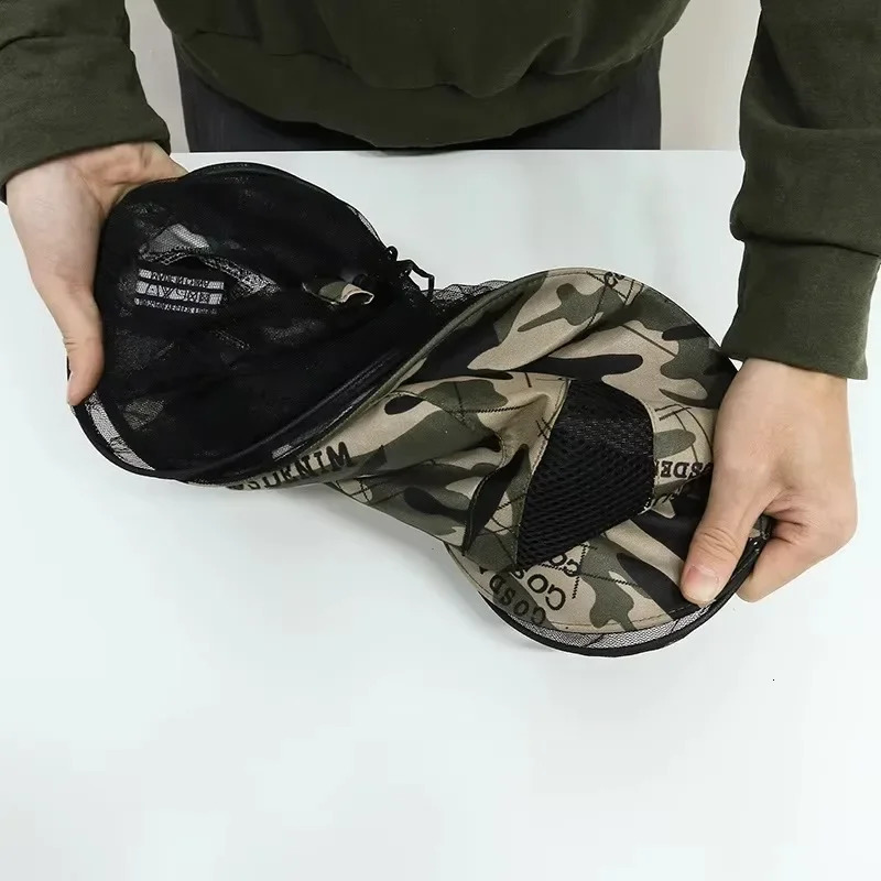 Mosquito Hat with Hidden Net Mesh Repellent Insect Bee Protection Men Women Outdoor Sunscreen Fishing Cap 250605