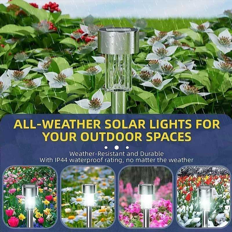 Outdoor Solar Lights Garden Lights Solar Powered Lamp Lantern Waterproof Landscape Lighting Pathway Yard Lawn Garden Decoration XJ250606