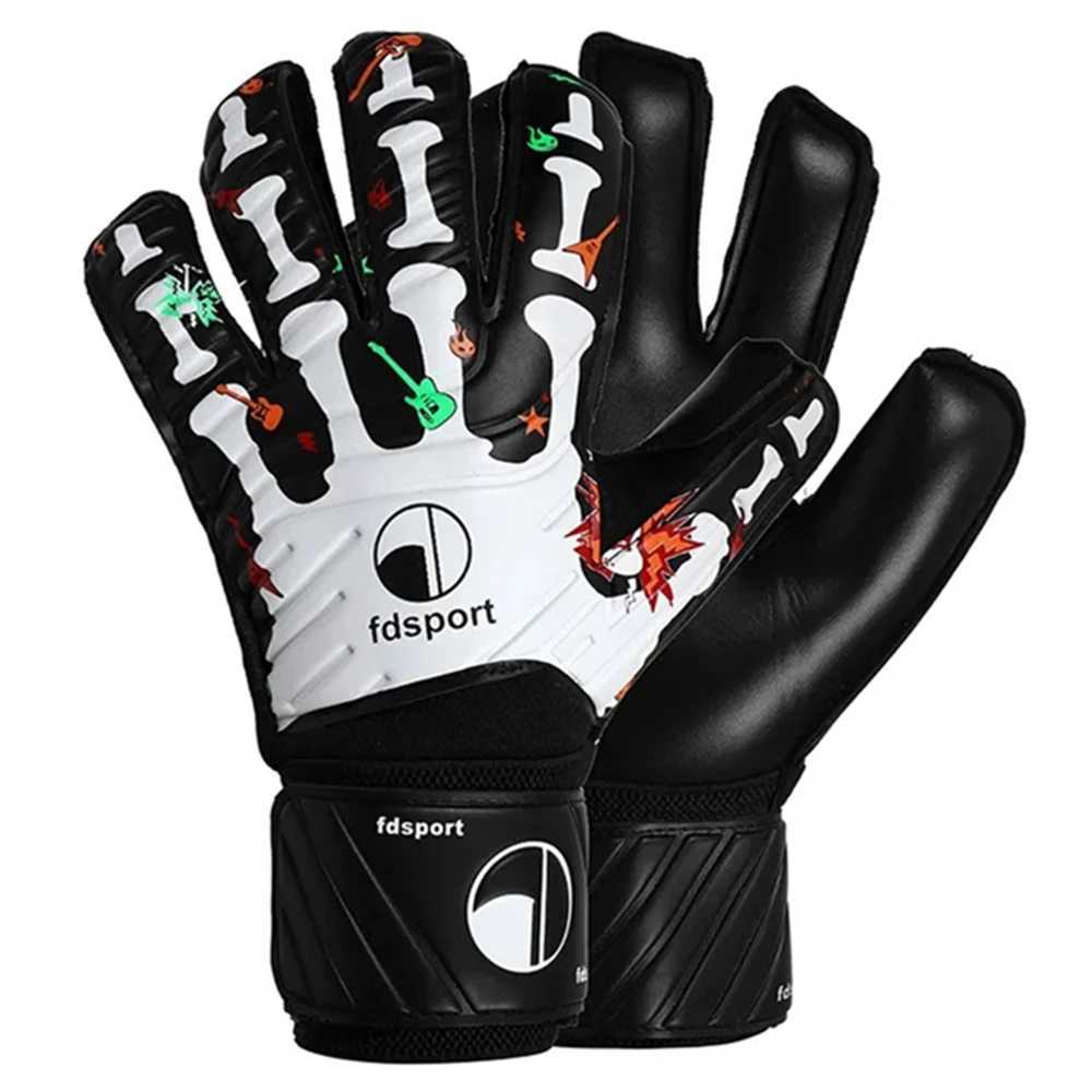 Mens Kids Child Professional Goalkeeper Gloves Finger Protection Thickened Latex Soccer Football Goalie Gloves 5 Finger Save Guard XJ250606