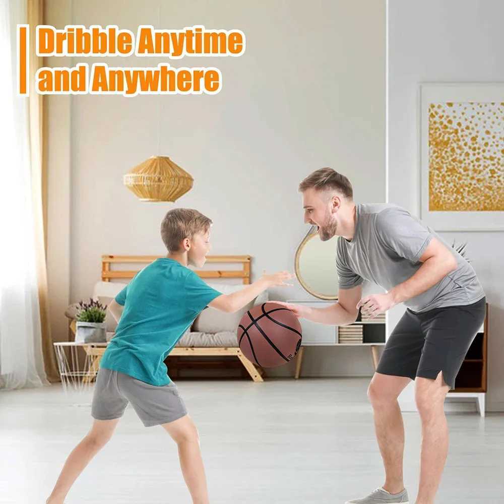 Mute Bouncing Basketball Ball Standard Diameter 24cm/22cm Indoor Dribble Practice Silent Ball College Basketball Bounce Quiet at HomeXJ250606