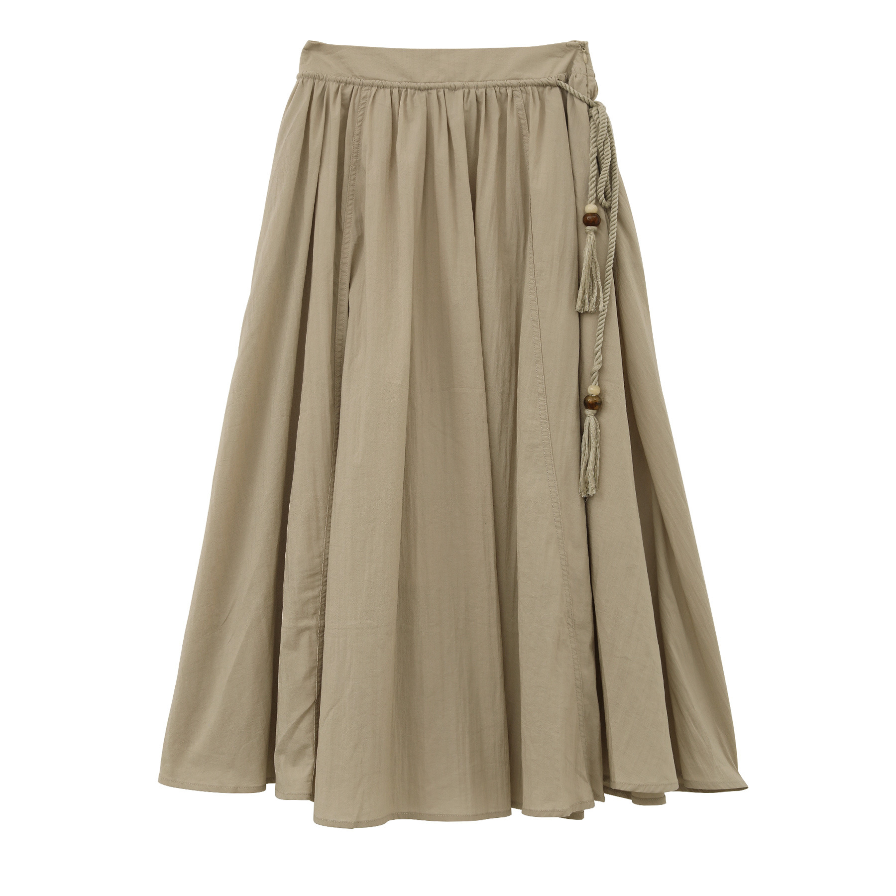 XR300 new style drawstring half-length umbrella skirt thin long skirt women's summer