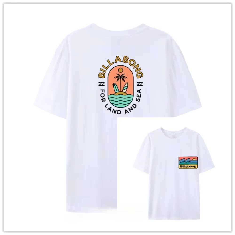BILA BONG Summer Trendy Brand High Quality Versatile Fashion T-shirt Men Women Plus Size Casual Short Sleeve Cotton T Unisex X250607