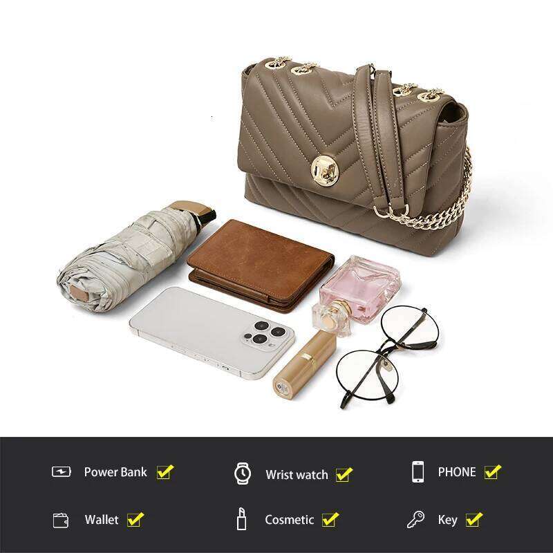 Elegant Female Shoulder Clutch by FOXER - Durable Full Grain Leather Strap Purse Ideal Gift Choice