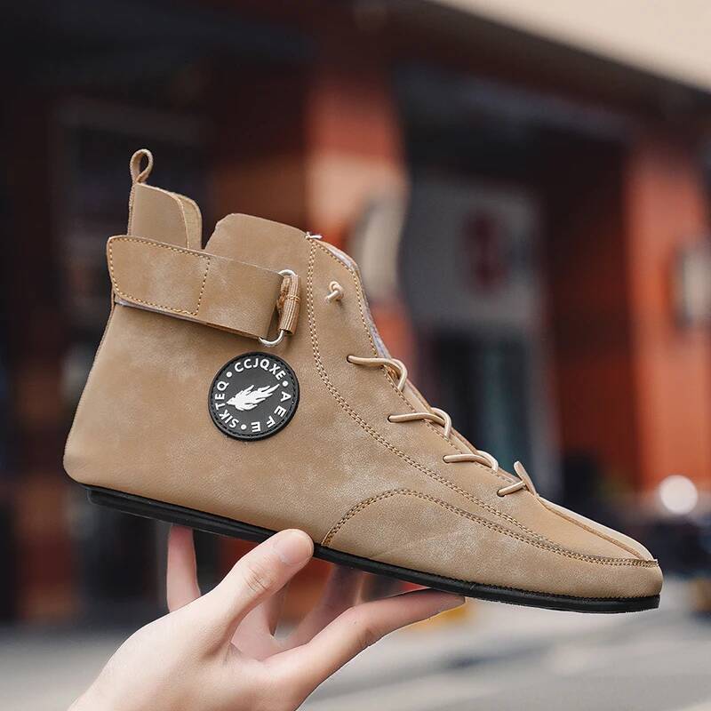 Ddmyoutdoor Men S Non Slip Walking Flats Comfortable Thin Bottom Lace Up Casual For Work Office Driving Shoes Footwear Outdoor Shoes