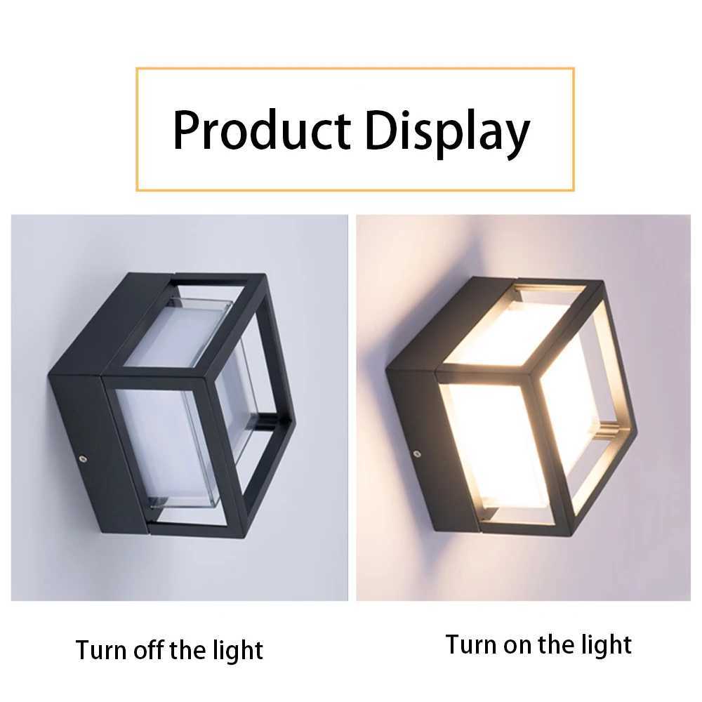 Outdoor Landscape Lights Waterproof 6W 12W LED Fence Balcony Pillar Post Cap Lamp Pipe Garden Street Decorative Light 110V 220V W250607