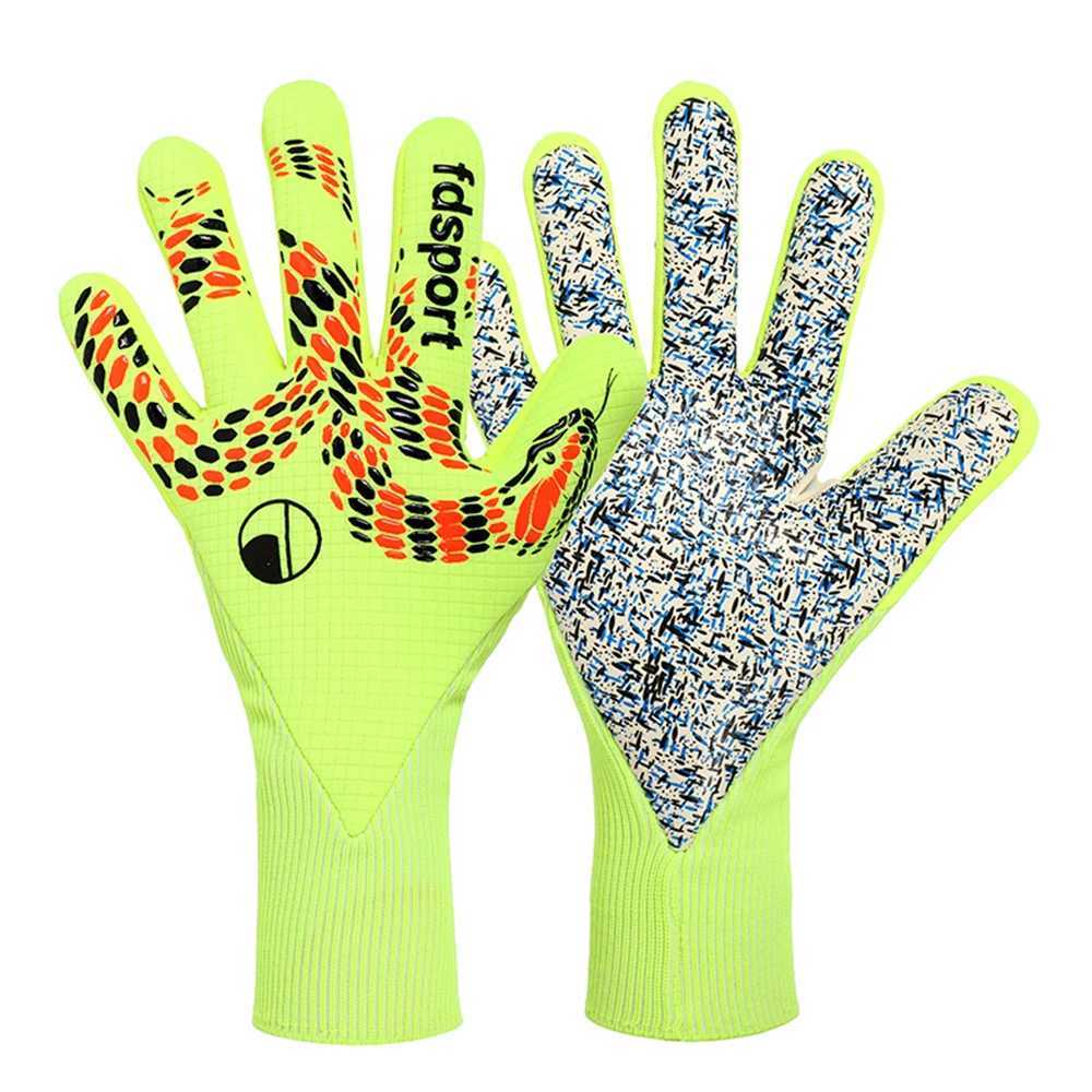Men Women Professional Football Soccer Rugby Training Match Goalkeeper Gloves Goalie Glove Non-slip 4mm Thickened Latex Protection XJ250606