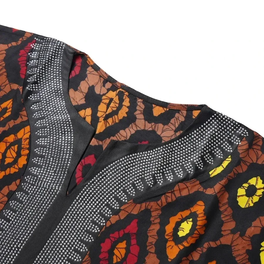 African Dresses for Women Traditional Africa Clothing Dashiki Ankara Print Wax Robe Kaftan Wedding Party Evening Gown 250603