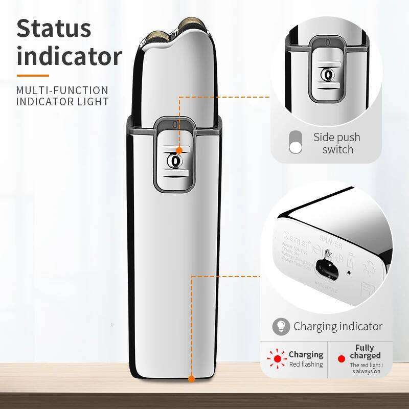 Kemei Tx5 Pro Metal Housing Barber Shop Hair Shaver For Men Beard Bald Head Shaving Hine Rechargeable Electric Razor