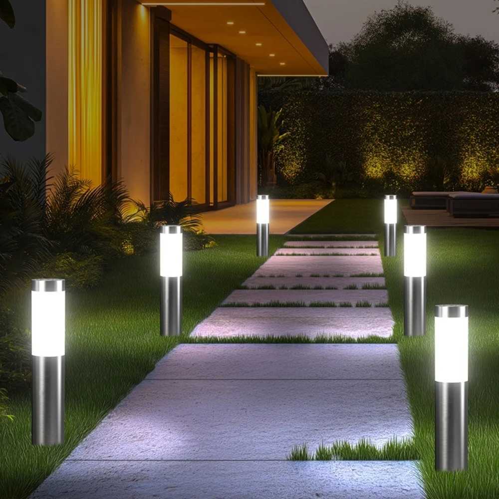 Solar Lights Outdoor Garden Solar Powered Waterproof Motion Sensor Pathway Light Landscape Path Yard Backyard Lawn Lamp XJ250606