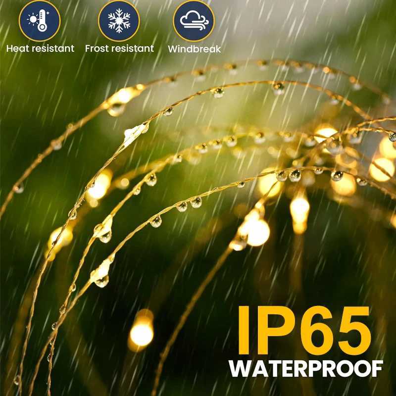 NEW 420LED Outdoor Solar Dandelion Pathway Light Waterproof Garden Decor Firework Lawn Solar Light for Yard Street Patio Balcony XJ250606