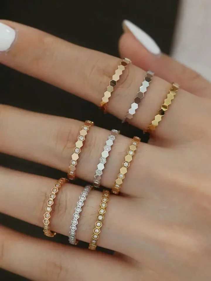 925 Sterling Silver Zircon Geometric Shape Rings For Women Gift Match Daily Party High Quality Vintage Fine Jewelry Accessories XJ250606