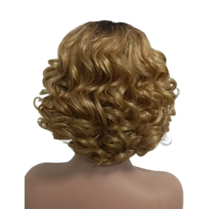 Short women's wig, high-quality wig cover with texture
