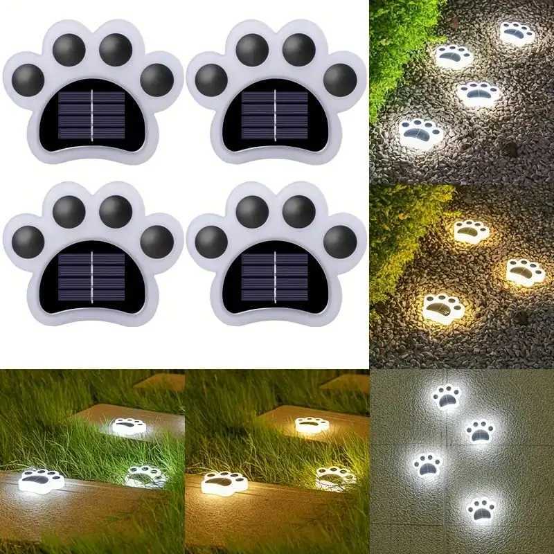 1pc Solar Cat Claw Buried Light Outdoor Waterproof Outdoor Courtyard Garden Layout Villa Small Yard Decoration Lawn Light XJ250606